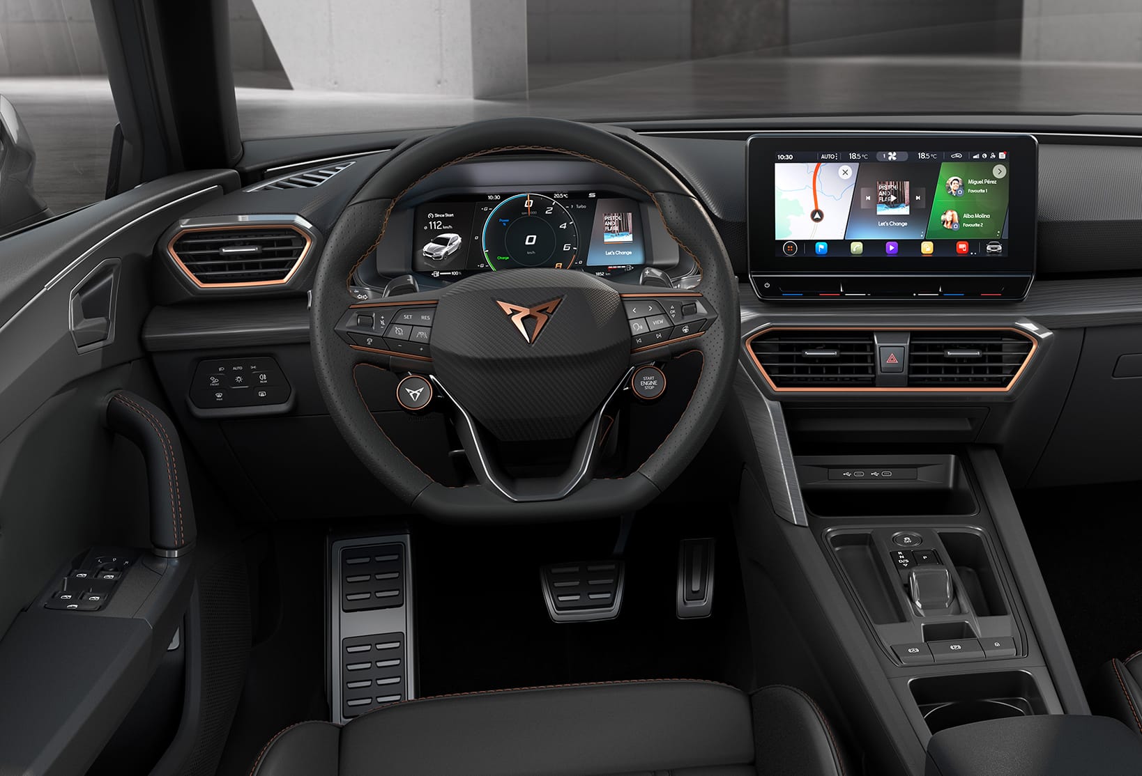 CUPRA Leon sportstourer interior view