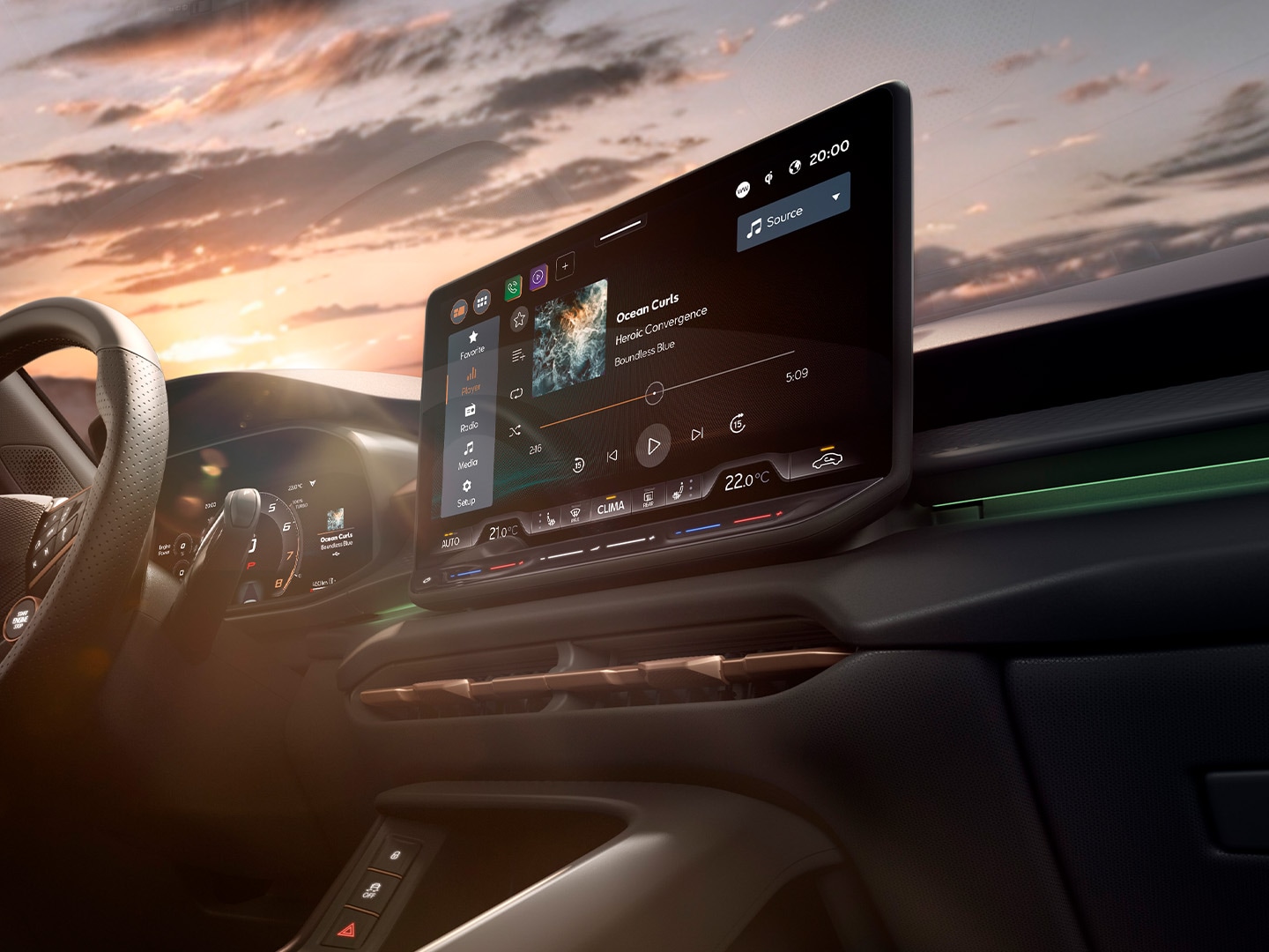 CUPRA Terramar, 12,9" infotainment system 